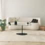 HANAH HOME Sto za dnevnu sobu Porto Transparent Black - slika 1