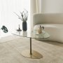 HANAH HOME Sto za dnevnu sobu Porto Transparent Gold - slika 3