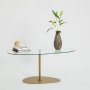HANAH HOME Sto za dnevnu sobu Porto Transparent Gold - slika 5