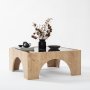 HANAH HOME Sto za dnevnu sobu Seine Dark Grey Oak - slika 2