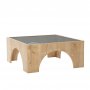 HANAH HOME Sto za dnevnu sobu Seine Dark Grey Oak - slika 5