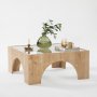 HANAH HOME Sto za dnevnu sobu Seine Oak Transparent - slika 2