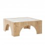 HANAH HOME Sto za dnevnu sobu Seine Oak Transparent - slika 5