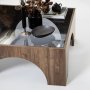 HANAH HOME Sto za dnevnu sobu Seine Walnut Dark Grey - slika 5