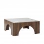 HANAH HOME Sto za dnevnu sobu Seine Transparent Walnut - slika 5