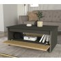 HANAH HOME Sto za dnevnu sobu Poem Anthracite Walnut - slika 2
