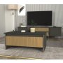 HANAH HOME Sto za dnevnu sobu Poem Anthracite Walnut - slika 3