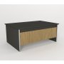 HANAH HOME Sto za dnevnu sobu Poem Anthracite Walnut - slika 5