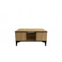 HANAH HOME Sto za dnevnu sobu Ece Sapphire Oak Black - slika 3