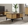 HANAH HOME Sto za dnevnu sobu Ece Sapphire Oak Black - slika 1