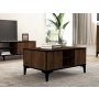 HANAH HOME Sto za dnevnu sobu Gediz Walnut Black - slika 1
