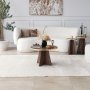HANAH HOME Sto za dnevnu sobu Mushroom Gold Walnut v2 - slika 1