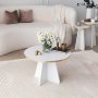 HANAH HOME Sto za dnevnu sobu Mushroom Gold White v2 - slika 2