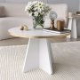 HANAH HOME Sto za dnevnu sobu Mushroom Gold White v2 - slika 3