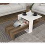 HANAH HOME Sto za dnevnu sobu Chain White Walnut - slika 3