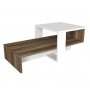 HANAH HOME Sto za dnevnu sobu Chain White Walnut - slika 5