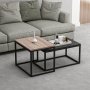HANAH HOME Sto za dnevnu sobu Leka Black - slika 1