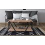 HANAH HOME Sto za dnevnu sobu Lara Anthracite Sapphire Oak - slika 2
