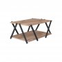 HANAH HOME Sto za dnevnu sobu Lara Anthracite Sapphire Oak - slika 3