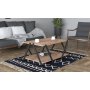 HANAH HOME Sto za dnevnu sobu Lara Anthracite Sapphire Oak - slika 1
