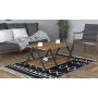 HANAH HOME Sto za dnevnu sobu Lara Anthracite Walnut - slika 1