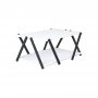 HANAH HOME Sto za dnevnu sobu Lara Anthracite White - slika 3