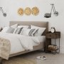 HANAH HOME Noćni stočić Cactus Right Dark Brown - slika 1