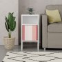 HANAH HOME Noćni stočić Grandma's White Zigzag - slika 2