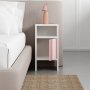 HANAH HOME Noćni stočić Grandma's White Zigzag - slika 3