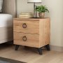 HANAH HOME Noćni stočić Artes Atlantic Pine Wihte - slika 1