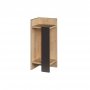 HANAH HOME Noćni stočić Elos left Oak Anthracite - slika 2