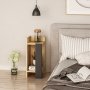 HANAH HOME Noćni stočić Elos left Oak Anthracite - slika 1