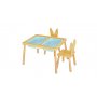 HANAH HOME Table and 2 Chairs Blue Sto i stolica za decu - slika 1