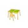 HANAH HOME Table and Chair Green Sto i stolica za decu - slika 1