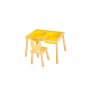 HANAH HOME Table and Chair Yellow Sto i stolica za decu - slika 1