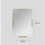 HANAH HOME Ogledalo Pera Mirror Gold - slika 3