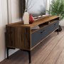HANAH HOME TV polica Istanbul 2 WalnutAnthracite - slika 4
