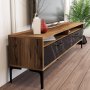 HANAH HOME TV polica Istanbul 2 WalnutBlack Marble - slika 4