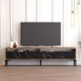 HANAH HOME TV polica Istanbul 2 WalnutBlack Marble - slika 1