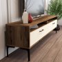 HANAH HOME TV polica Istanbul 2 WalnutCream - slika 4