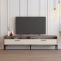 HANAH HOME TV polica Istanbul 2 WalnutCream - slika 1