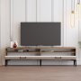 HANAH HOME TV polica Istanbul 2 WalnutWhite - slika 2