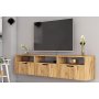 HANAH HOME TV polica Denoya 3 Kapakli Atlantic Pine - slika 1