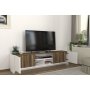 HANAH HOME TV polica Bonnel White Walnut - slika 3