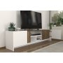 HANAH HOME TV polica Bonnel White Walnut - slika 4