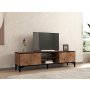 HANAH HOME TV polica Begi Atlantic Pine Black - slika 1