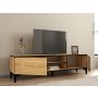 HANAH HOME TV polica Donat Sapphire Oak Black - slika 2