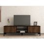 HANAH HOME TV polica Erem Walnut Black - slika 3