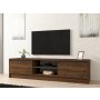HANAH HOME TV polica Olca Walnut Anthracite - slika 1