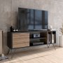 HANAH HOME TV polica Mistico (140) Walnut Black - slika 1